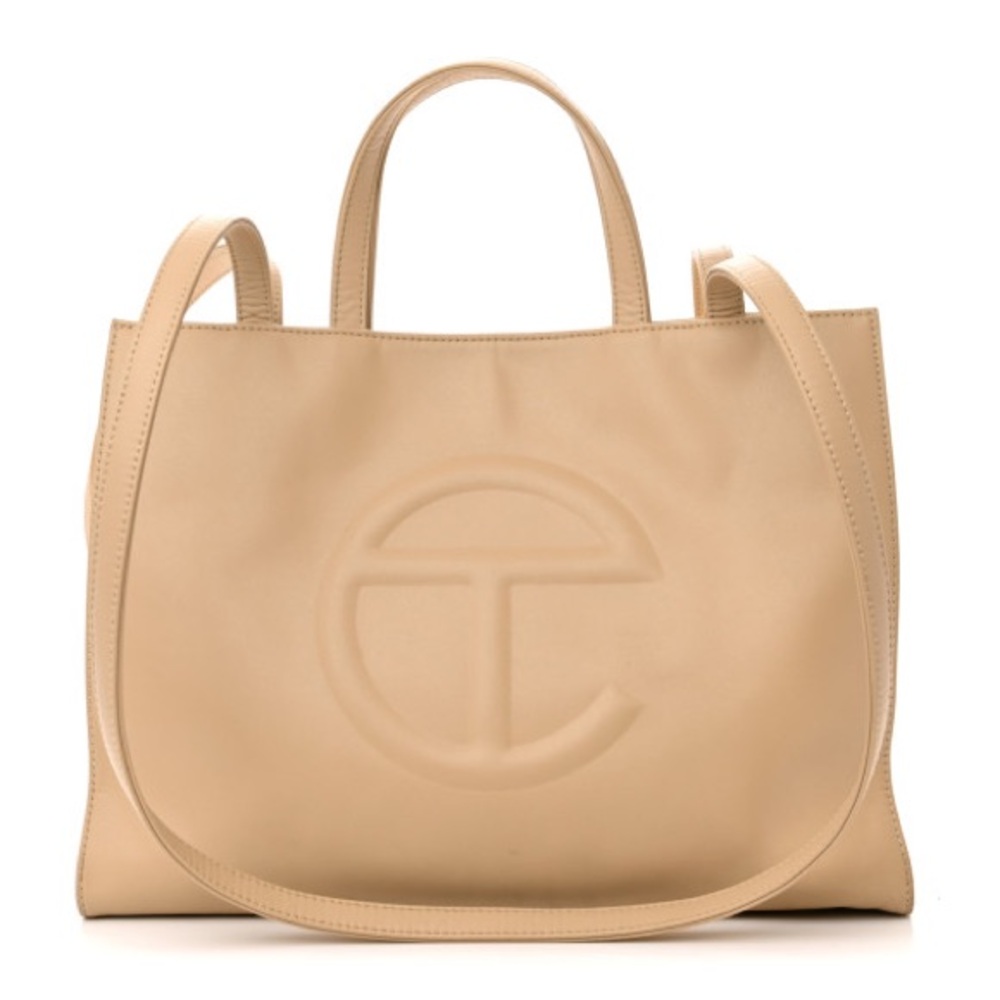 Tan Telfar Medium Shopping Bag